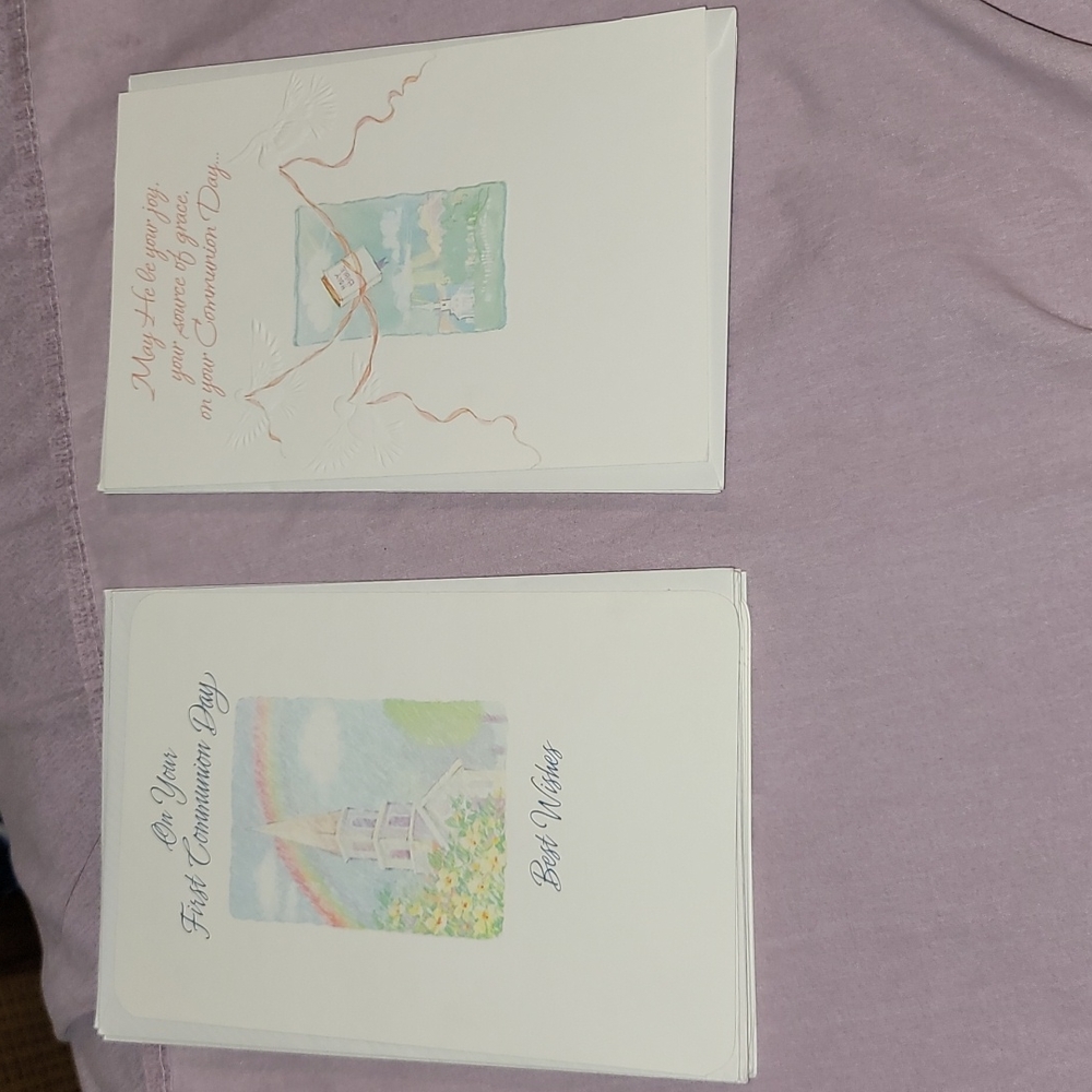 Set of 14 First Communion Greeting Cards